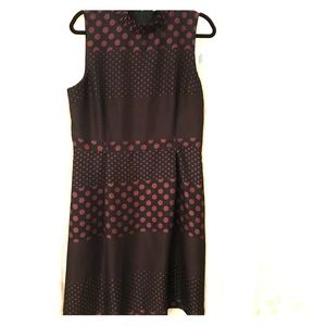 Purple polka dot dress